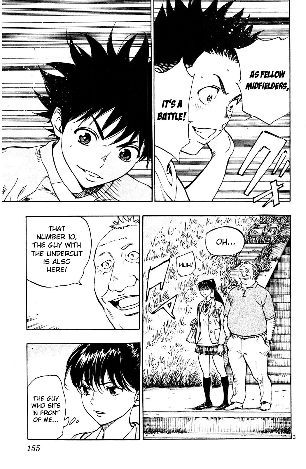 BE BLUES ~Ao ni nare~ Chapter 116 page 3 - Chapter 116: Ryuu vs Miyazaki