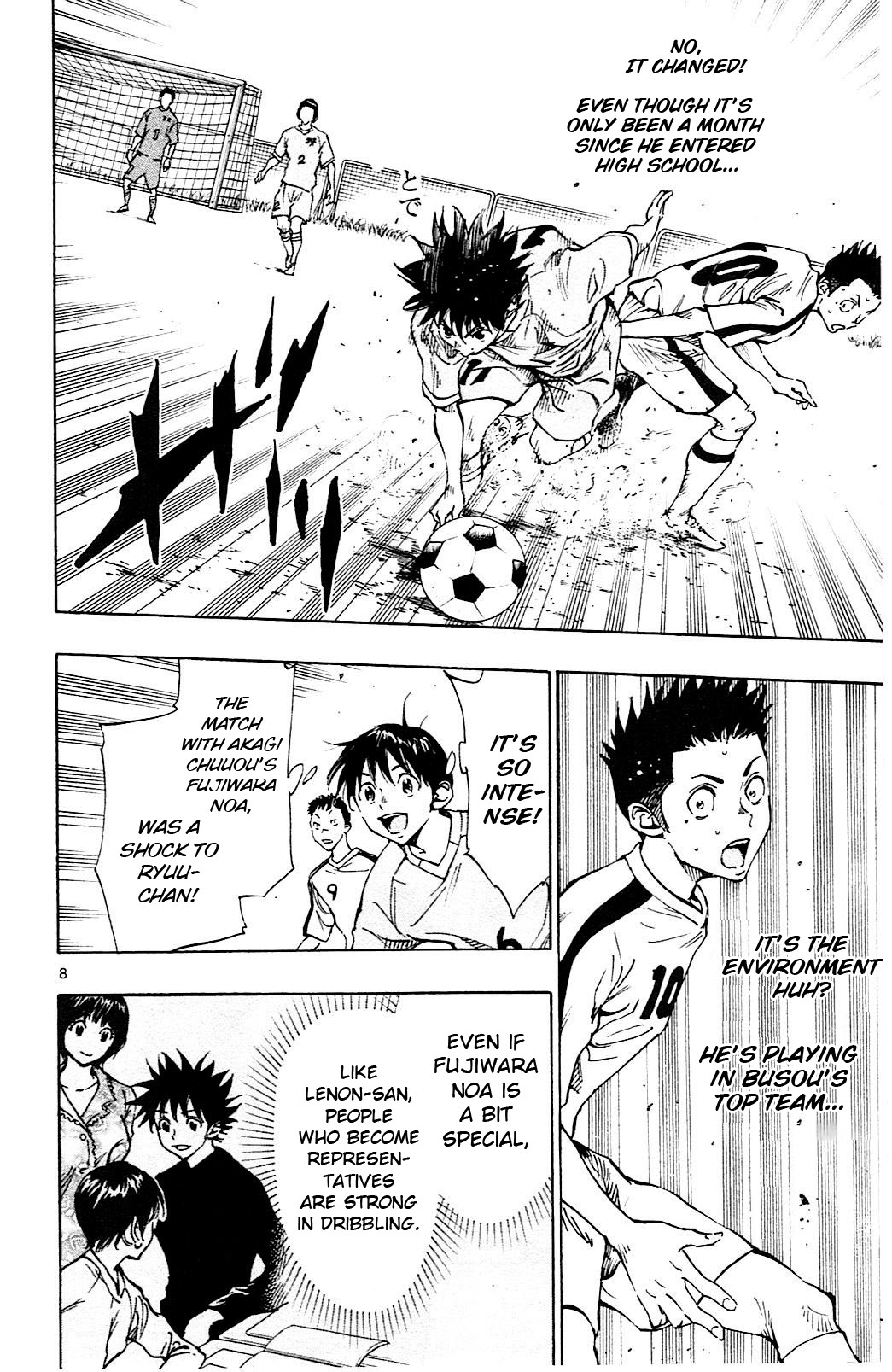 BE BLUES ~Ao ni nare~ Chapter 116 page 8 - Chapter 116: Ryuu vs Miyazaki