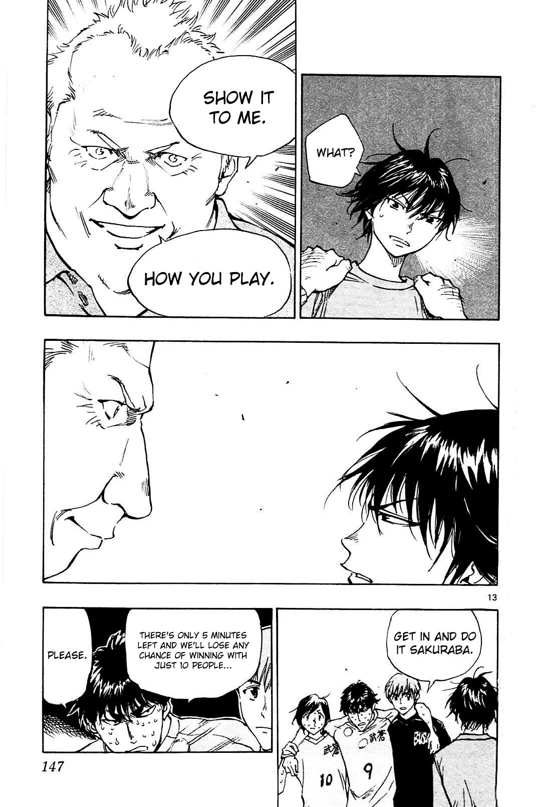 BE BLUES ~Ao ni nare~ Chapter 125 page 13 - Chapter 125: I Want to See his Plays