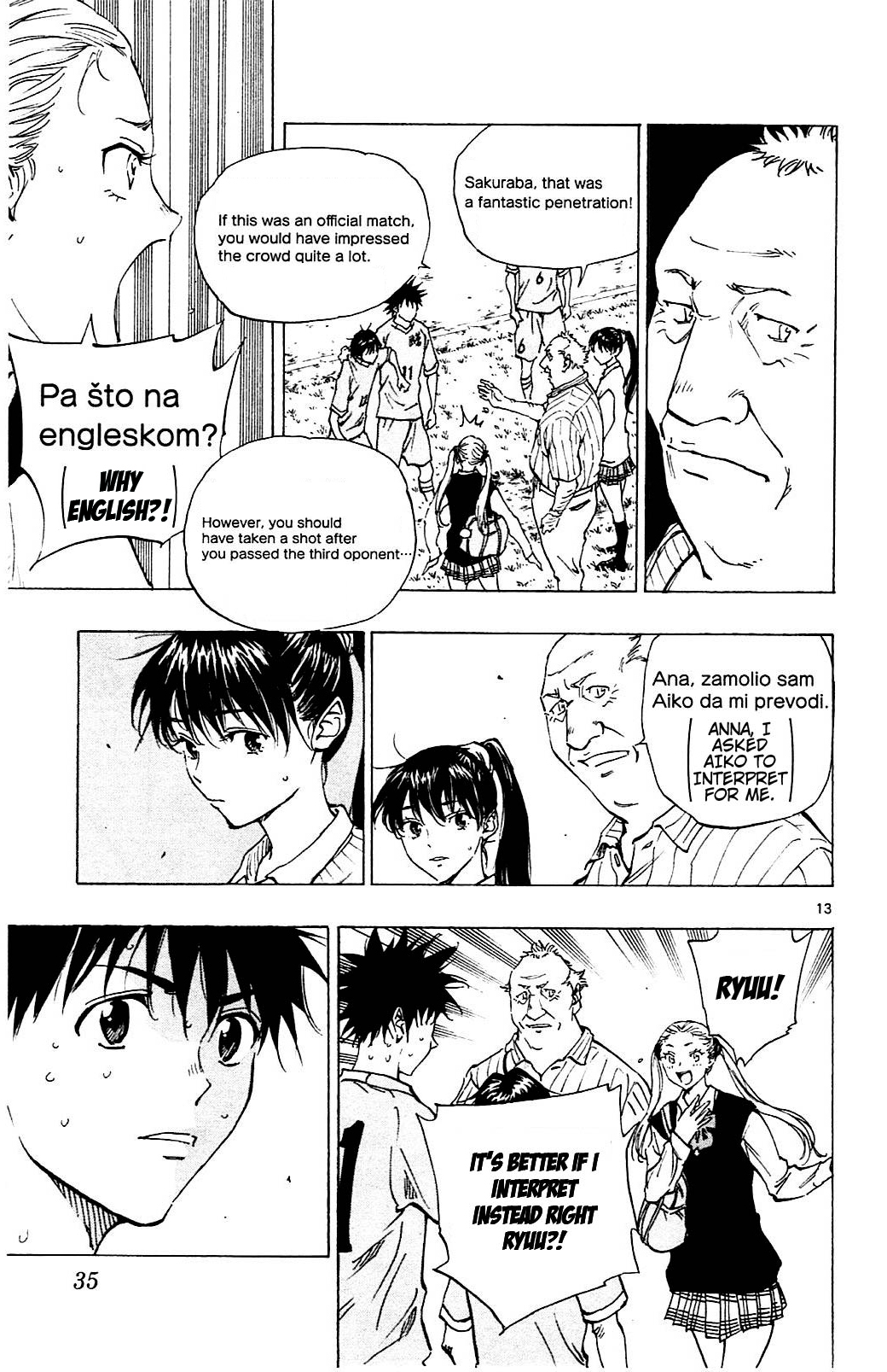 BE BLUES ~Ao ni nare~ Chapter 129 page 13 - Chapter 129: Anna and Aiko