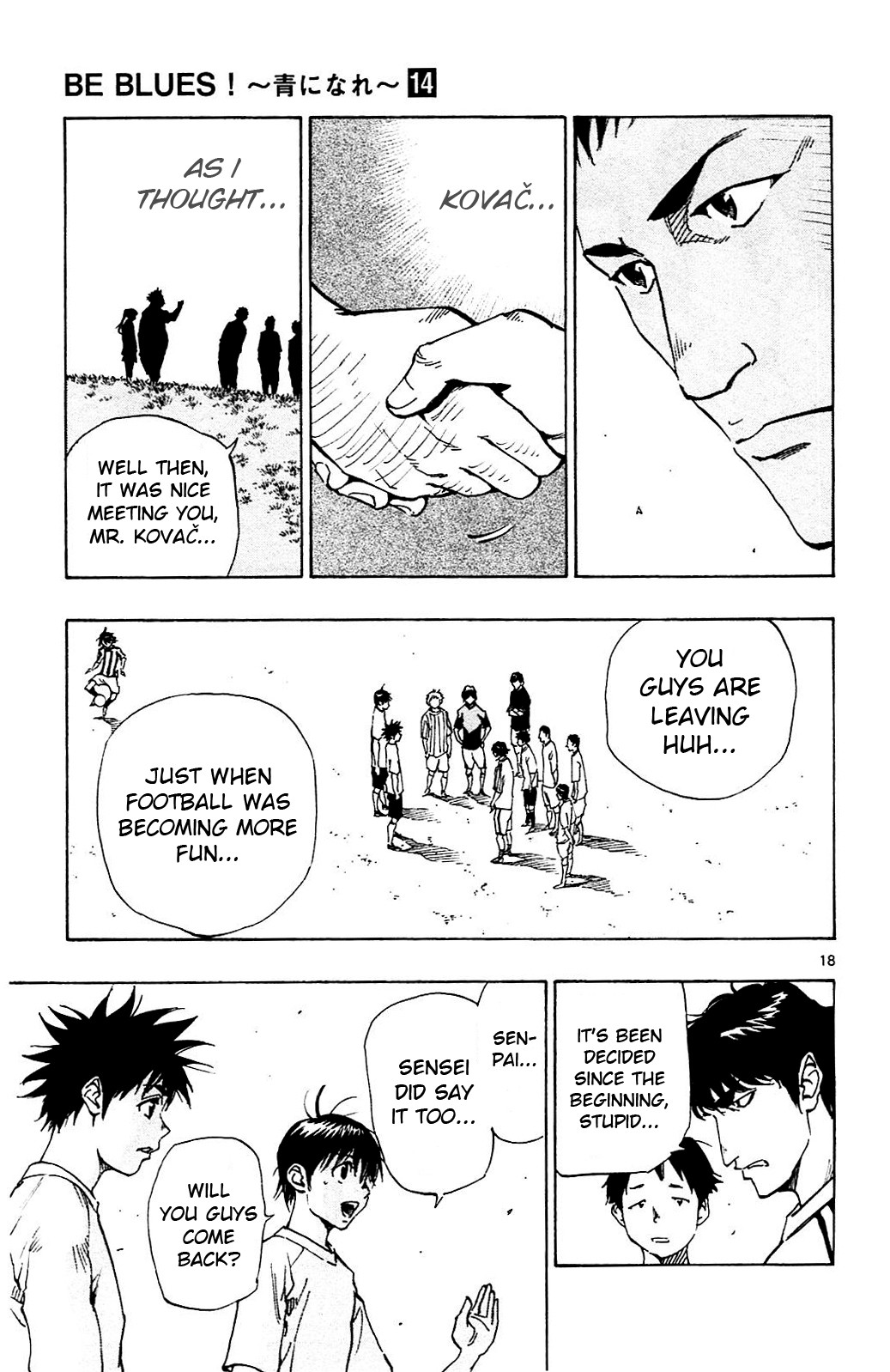 BE BLUES ~Ao ni nare~ Chapter 130 page 18 - Chapter 130: Farewell