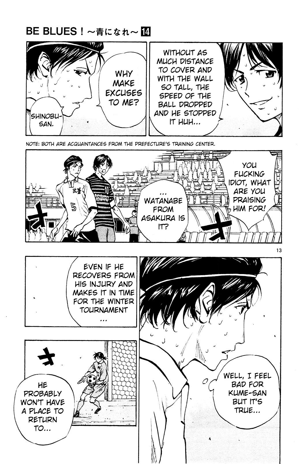 BE BLUES ~Ao ni nare~ Chapter 133 page 11 - Chapter 133: Nabeken VS Kobayakawa