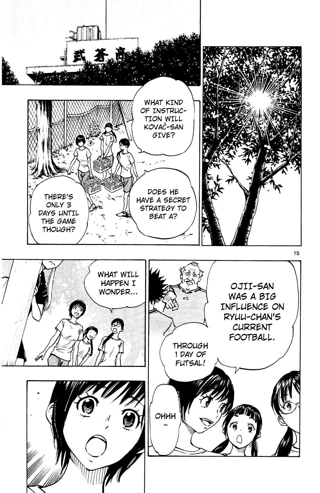 BE BLUES ~Ao ni nare~ Chapter 146 page 15 - Chapter 146: Ryuu's Charisma