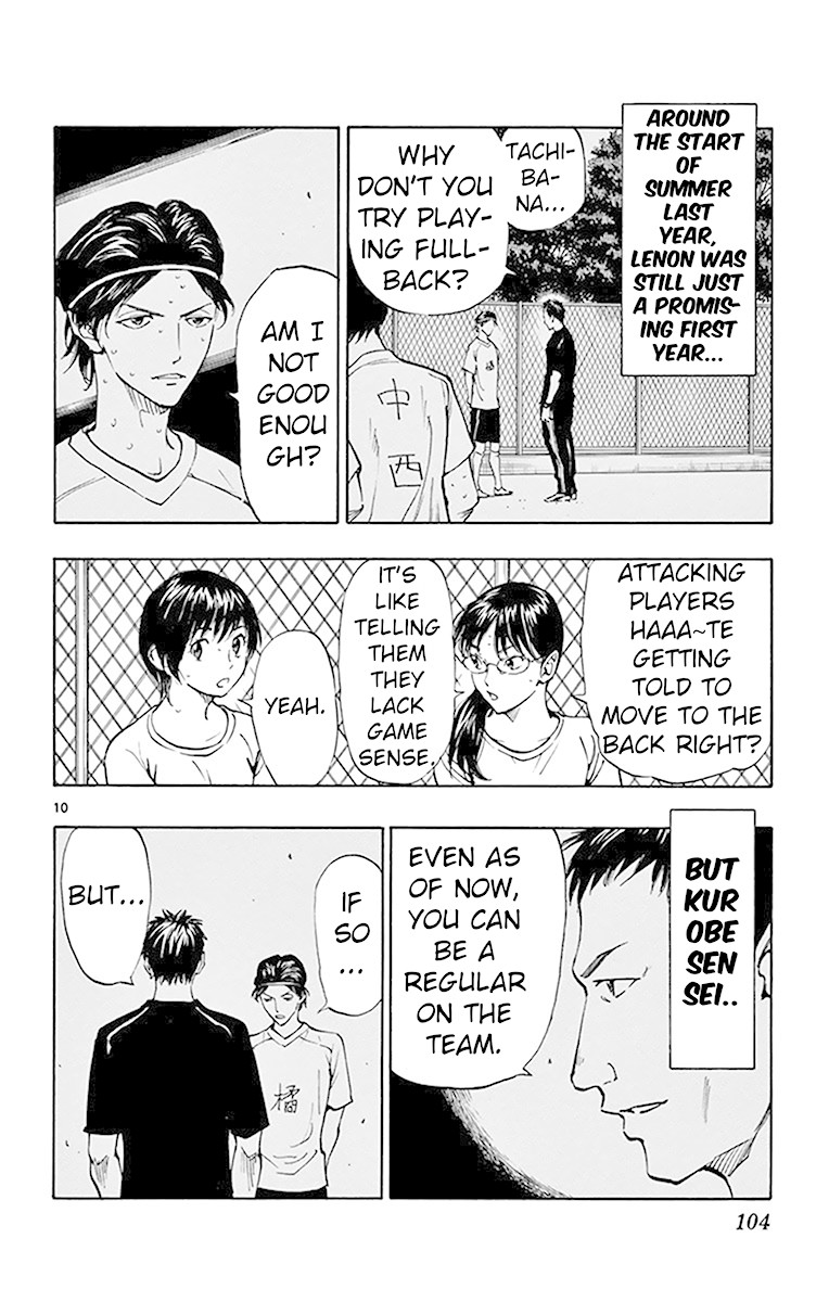 BE BLUES ~Ao ni nare~ Chapter 163 page 10 - Chapter 163: Lenon's Early Cross
