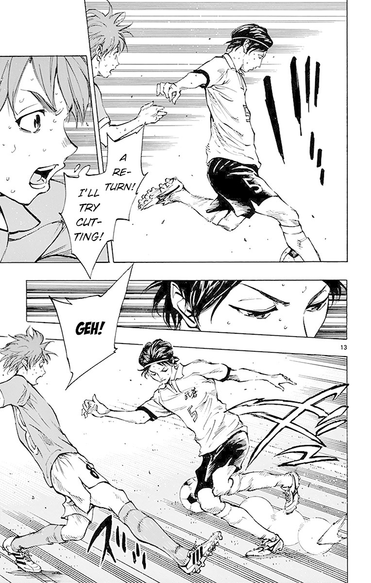 BE BLUES ~Ao ni nare~ Chapter 163 page 13 - Chapter 163: Lenon's Early Cross