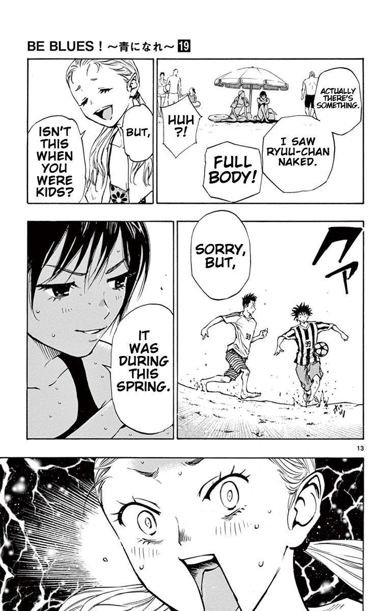 BE BLUES ~Ao ni nare~ Chapter 183 page 14 - Chapter 183: Sinks Like a Stone