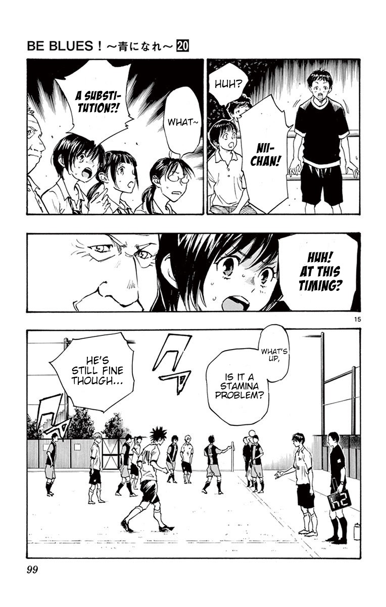 BE BLUES ~Ao ni nare~ Chapter 192 page 15 - Chapter 192: I didn't think...