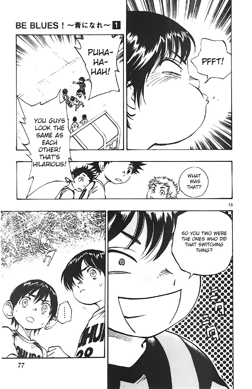 BE BLUES ~Ao ni nare~ Chapter 2 page 13 - Chapter 2 : Two Number Tens