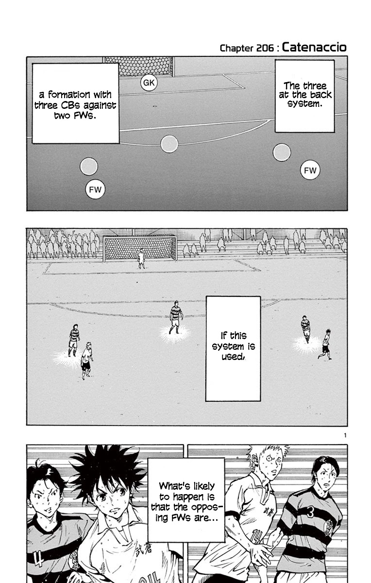 BE BLUES ~Ao ni nare~ Chapter 206 page 1 - Chapter 206: Catenaccio