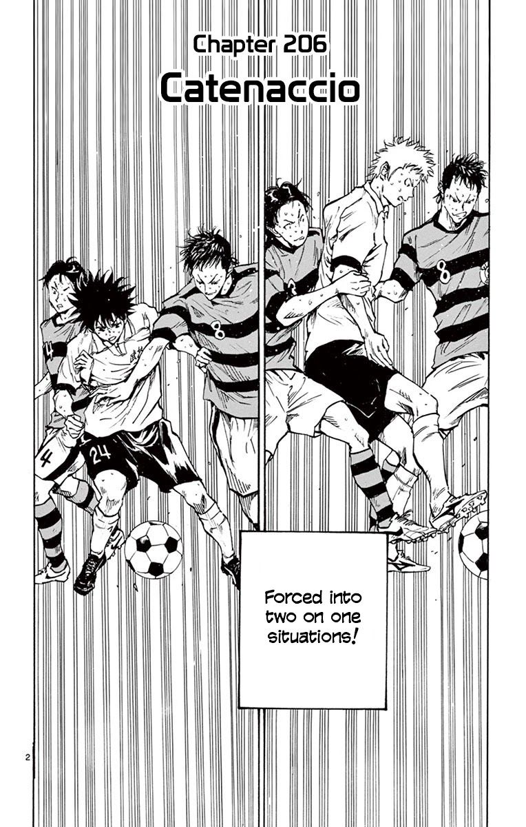 BE BLUES ~Ao ni nare~ Chapter 206 page 2 - Chapter 206: Catenaccio