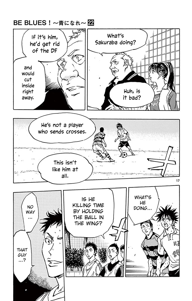 BE BLUES ~Ao ni nare~ Chapter 212 page 17 - Chapter 212: That's Unlike him?!