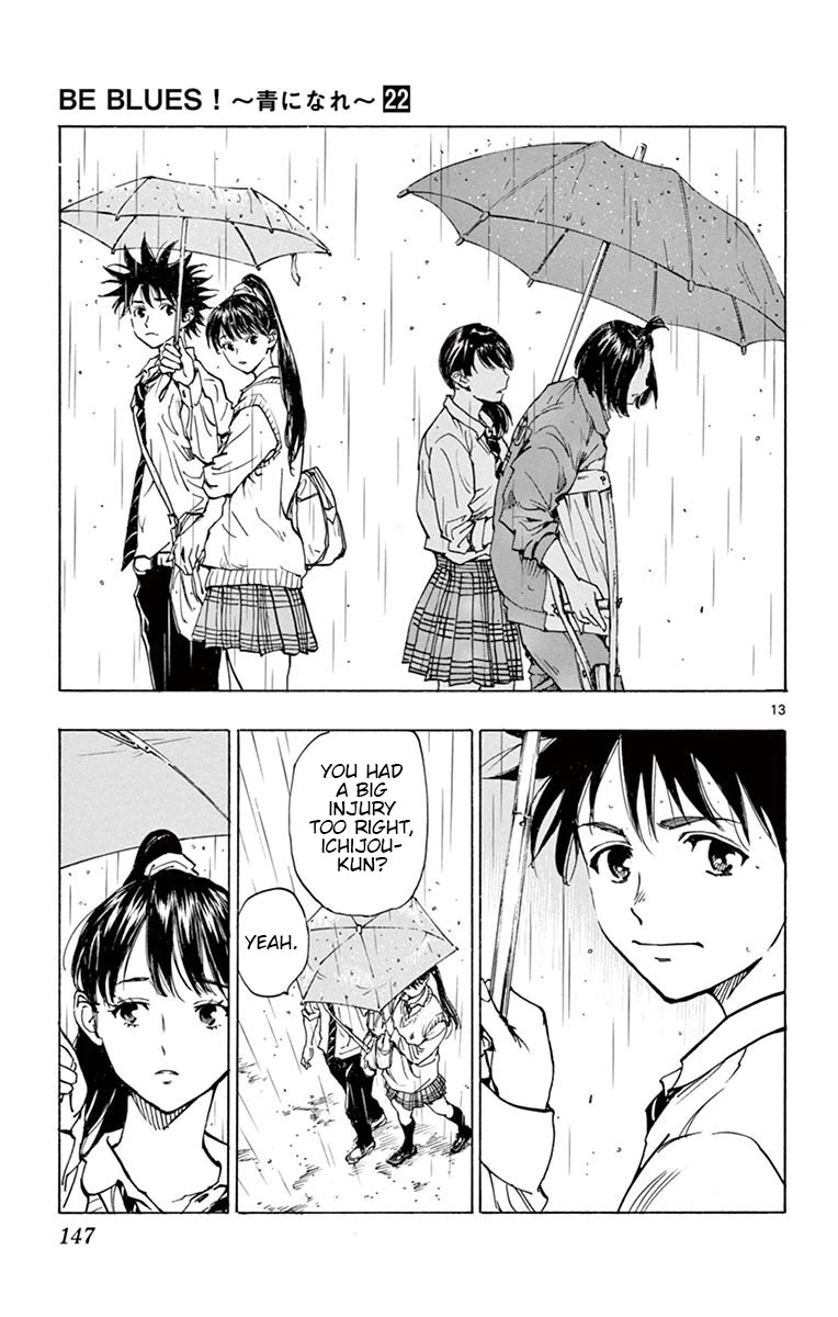BE BLUES ~Ao ni nare~ Chapter 215 page 13 - Chapter 215: A Sudden...