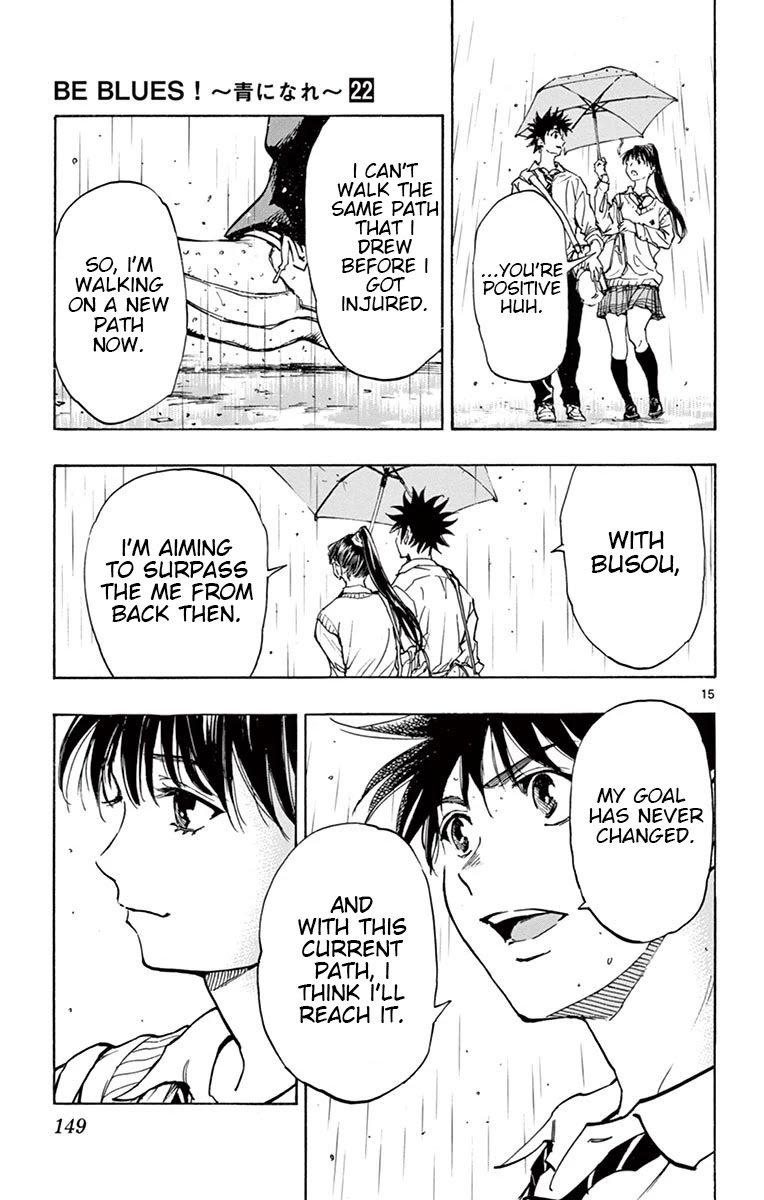 BE BLUES ~Ao ni nare~ Chapter 215 page 15 - Chapter 215: A Sudden...