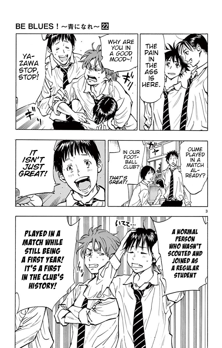 BE BLUES ~Ao ni nare~ Chapter 215 page 3 - Chapter 215: A Sudden...