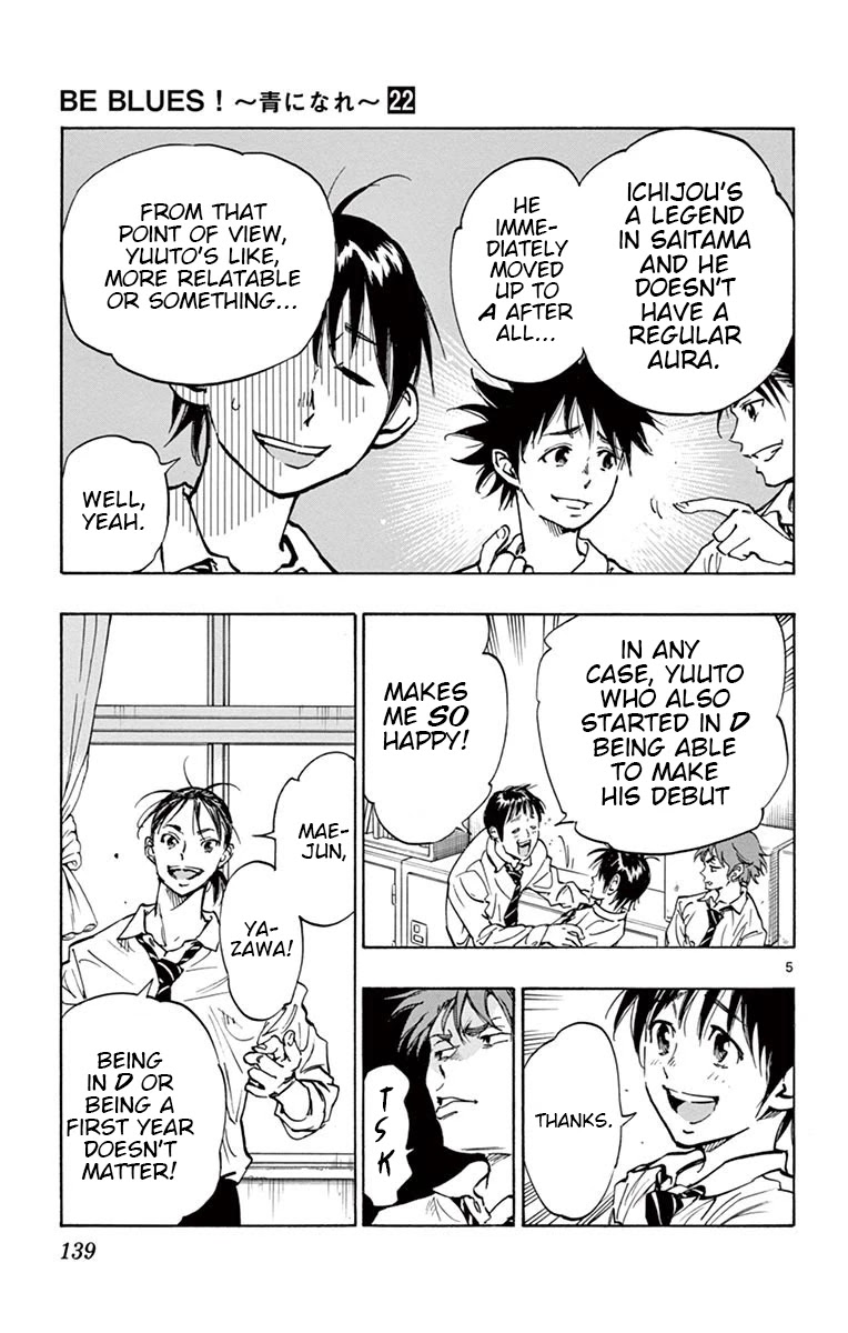 BE BLUES ~Ao ni nare~ Chapter 215 page 5 - Chapter 215: A Sudden...