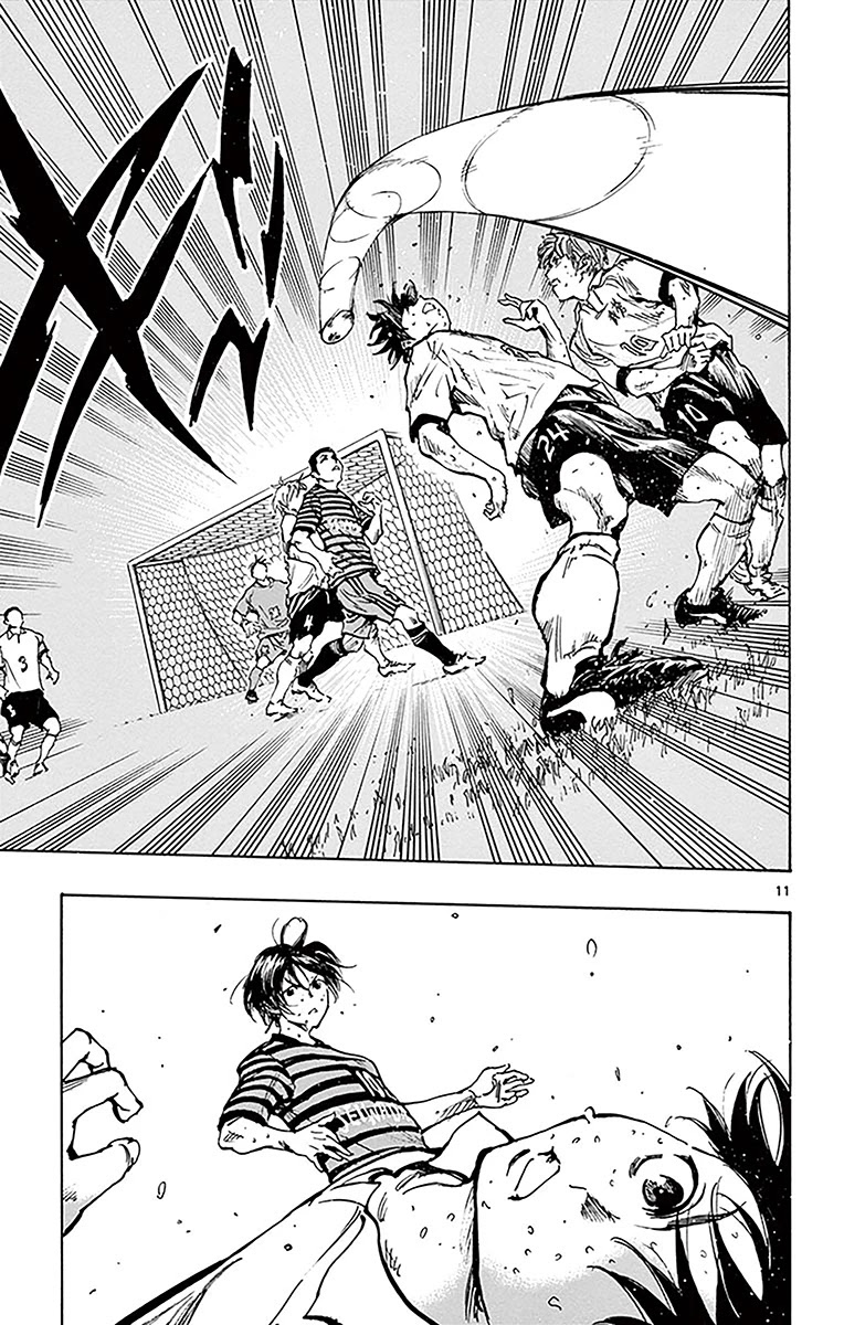 BE BLUES ~Ao ni nare~ Chapter 222 page 11 - Chapter 222: A Tenacious Person's Kick