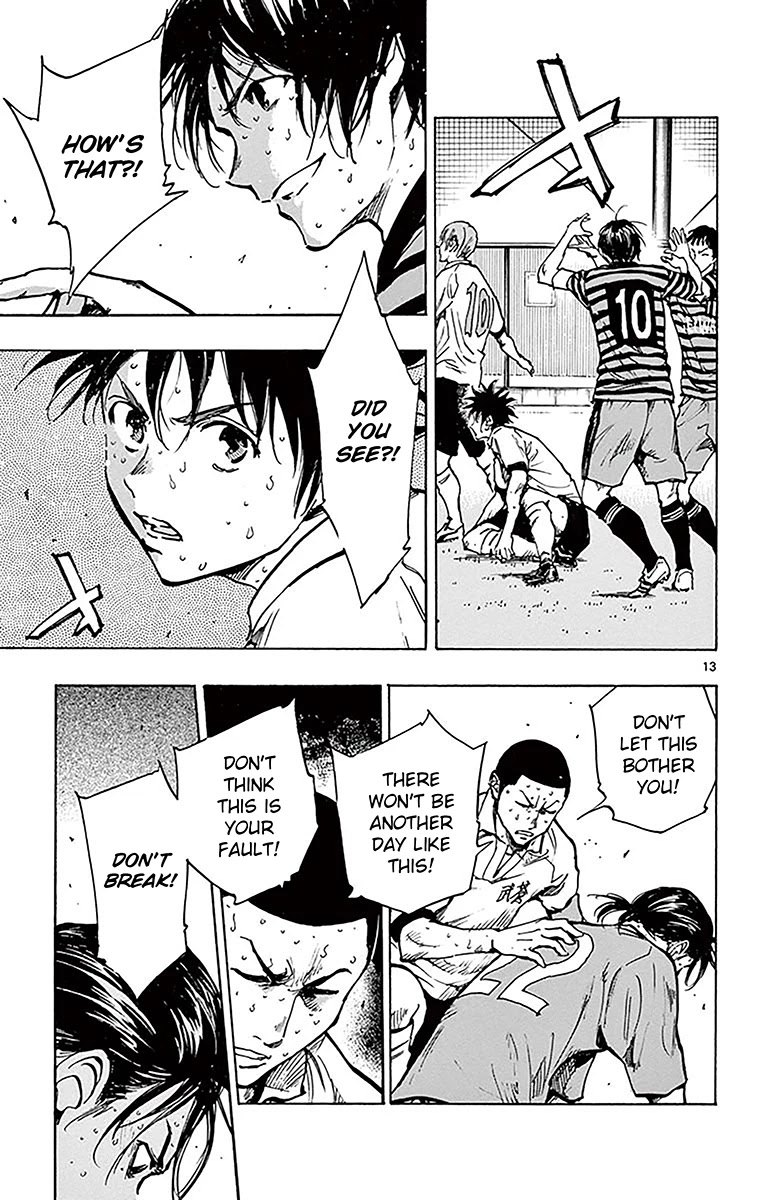BE BLUES ~Ao ni nare~ Chapter 222 page 13 - Chapter 222: A Tenacious Person's Kick