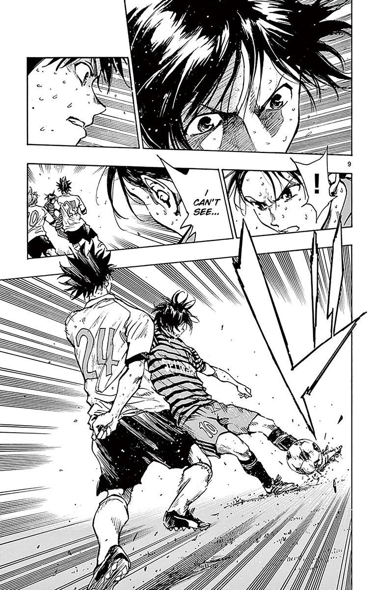 BE BLUES ~Ao ni nare~ Chapter 222 page 9 - Chapter 222: A Tenacious Person's Kick