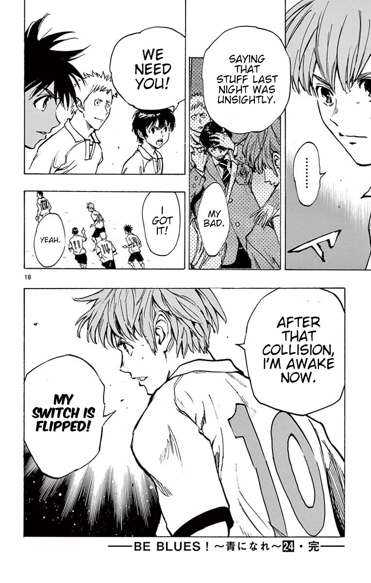 BE BLUES ~Ao ni nare~ Chapter 237 page 18 - Chapter 237: I'm Awake Now