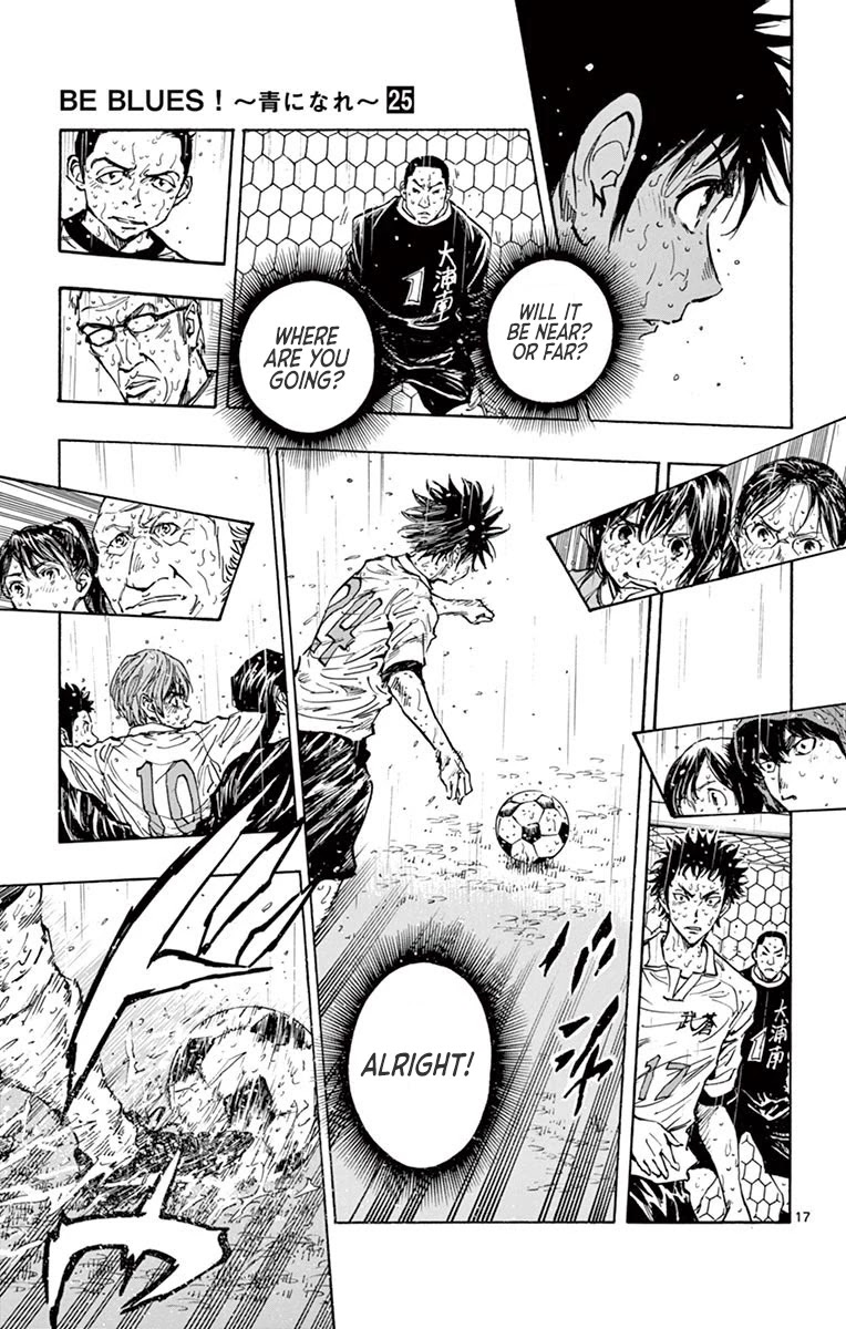 BE BLUES ~Ao ni nare~ Chapter 245 page 16 - Chapter 245: I Have to Score It!