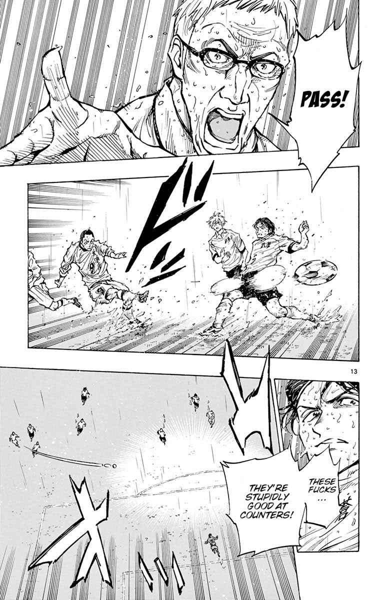 BE BLUES ~Ao ni nare~ Chapter 246 page 13 - Chapter 246: Attack and Defense Near the Goal