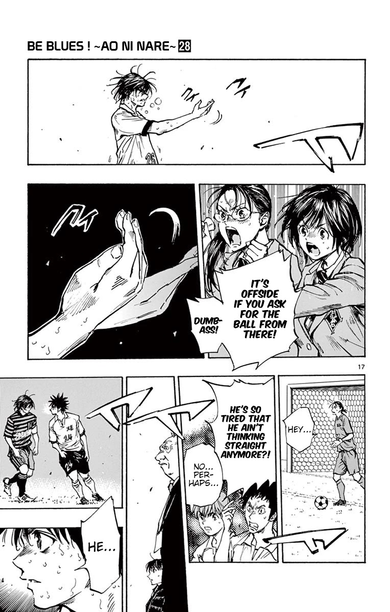 BE BLUES ~Ao ni nare~ Chapter 275 page 15 - Chapter 275: A Deep Breath of Determination