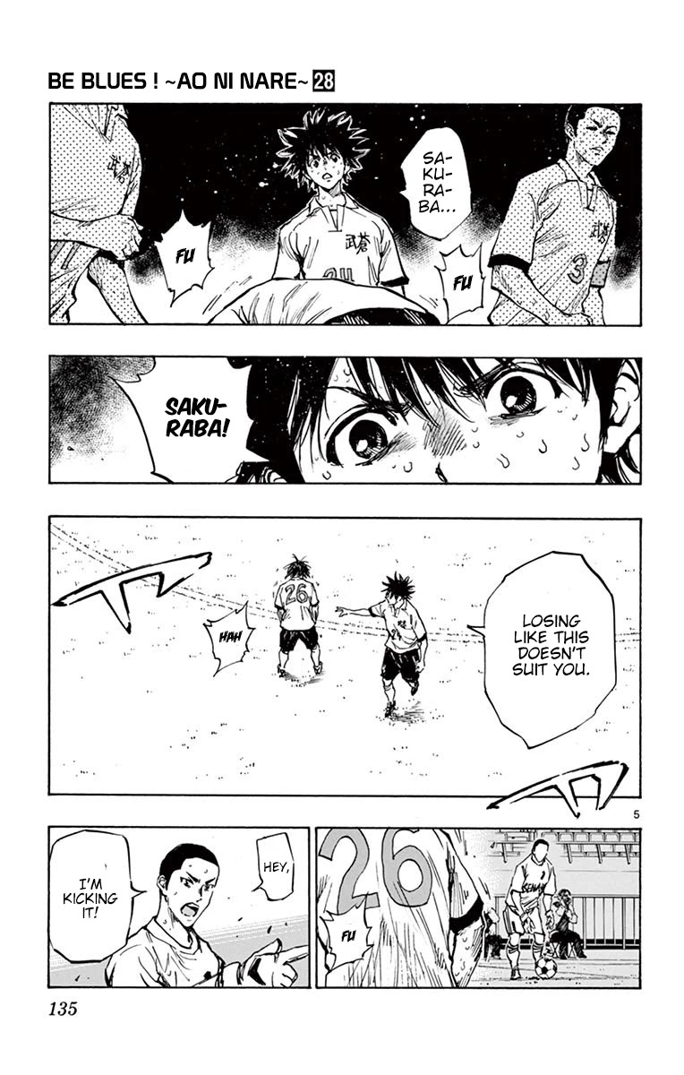 BE BLUES ~Ao ni nare~ Chapter 275 page 5 - Chapter 275: A Deep Breath of Determination