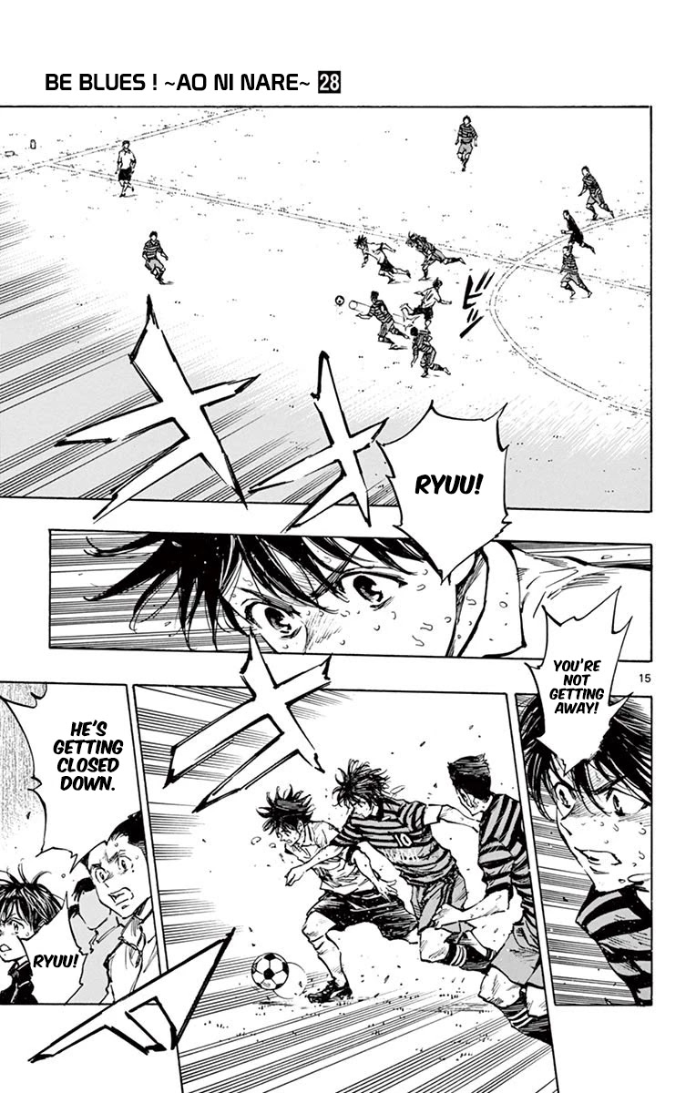 BE BLUES ~Ao ni nare~ Chapter 276 page 14 - Chapter 276: Push Up!