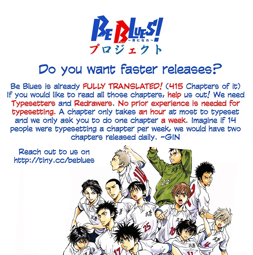 BE BLUES ~Ao ni nare~ Chapter 279 page 1 - Chapter 279: Unbelievable!
