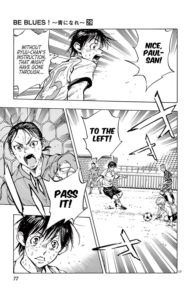 BE BLUES ~Ao ni nare~ Chapter 281 page 18 - Chapter 281: A Flash of Inspiration and Decision