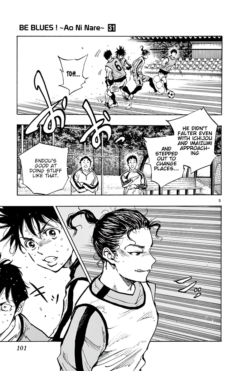 BE BLUES ~Ao ni nare~ Chapter 305 page 4 - Chapter 305: Even if I'm Cornered