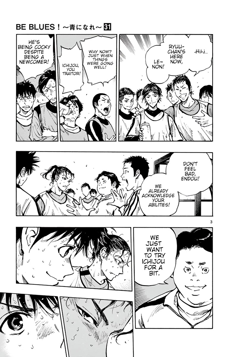 BE BLUES ~Ao ni nare~ Chapter 308 page 3 - Chapter 308: Ryuu to the Main Team!