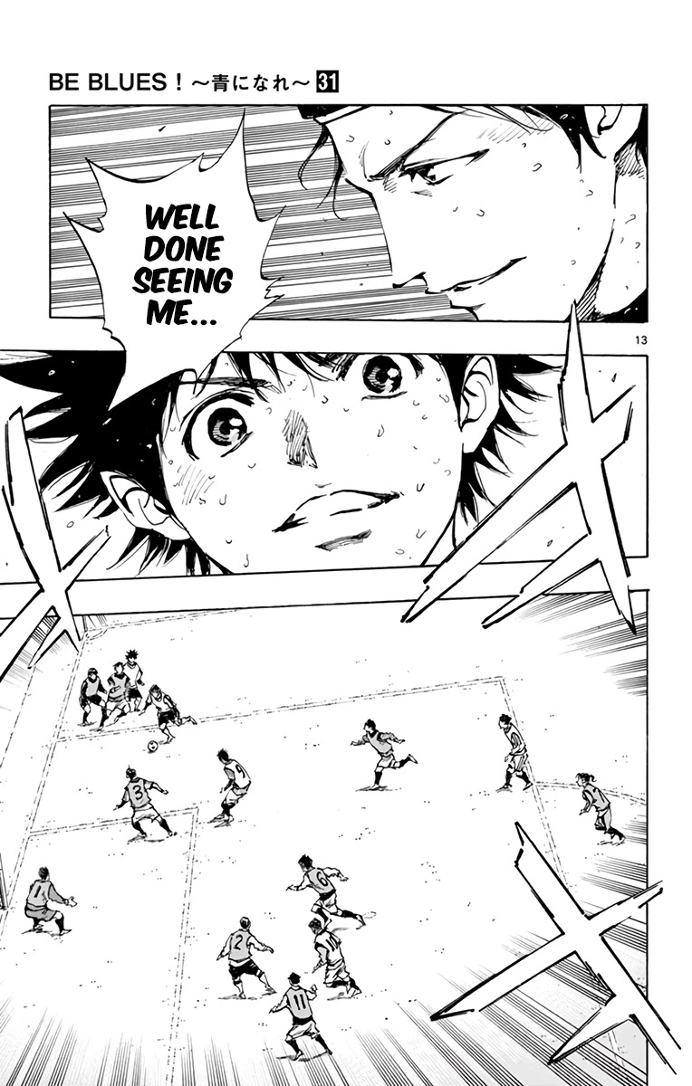 BE BLUES ~Ao ni nare~ Chapter 309 page 12 - Chapter 309: Ichijou Ryuu's Work Rate!