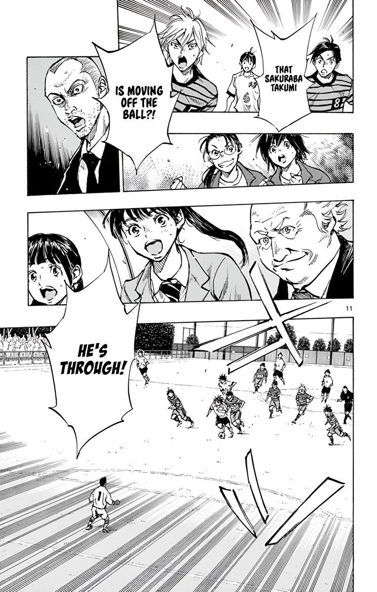 BE BLUES ~Ao ni nare~ Chapter 324 page 11 - Chapter 324: Sharp!
