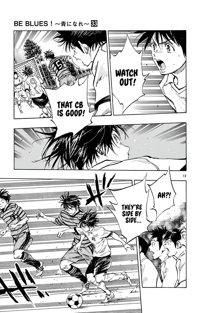 BE BLUES ~Ao ni nare~ Chapter 324 page 13 - Chapter 324: Sharp!