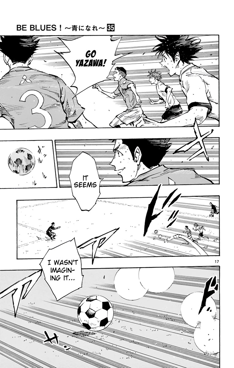 BE BLUES ~Ao ni nare~ Chapter 343 page 16 - Chapter 343: The Surprising Thing Was...