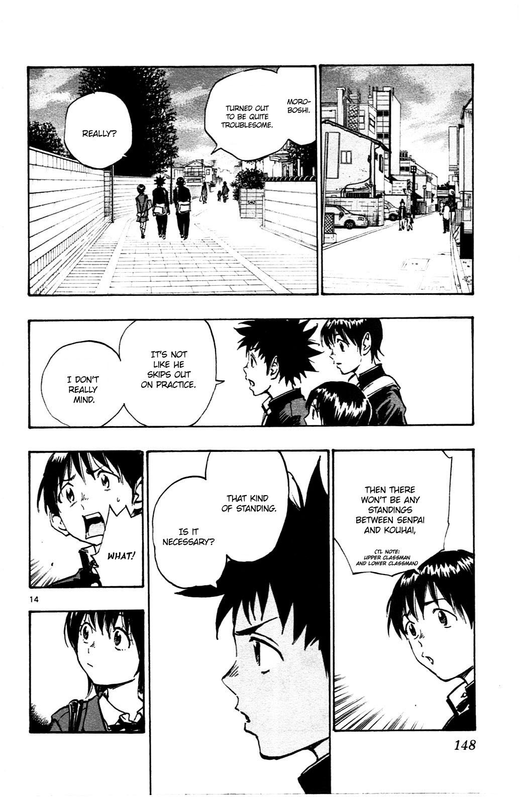 BE BLUES ~Ao ni nare~ Chapter 35 page 14 - Chapter 35: Moroboshi's Style