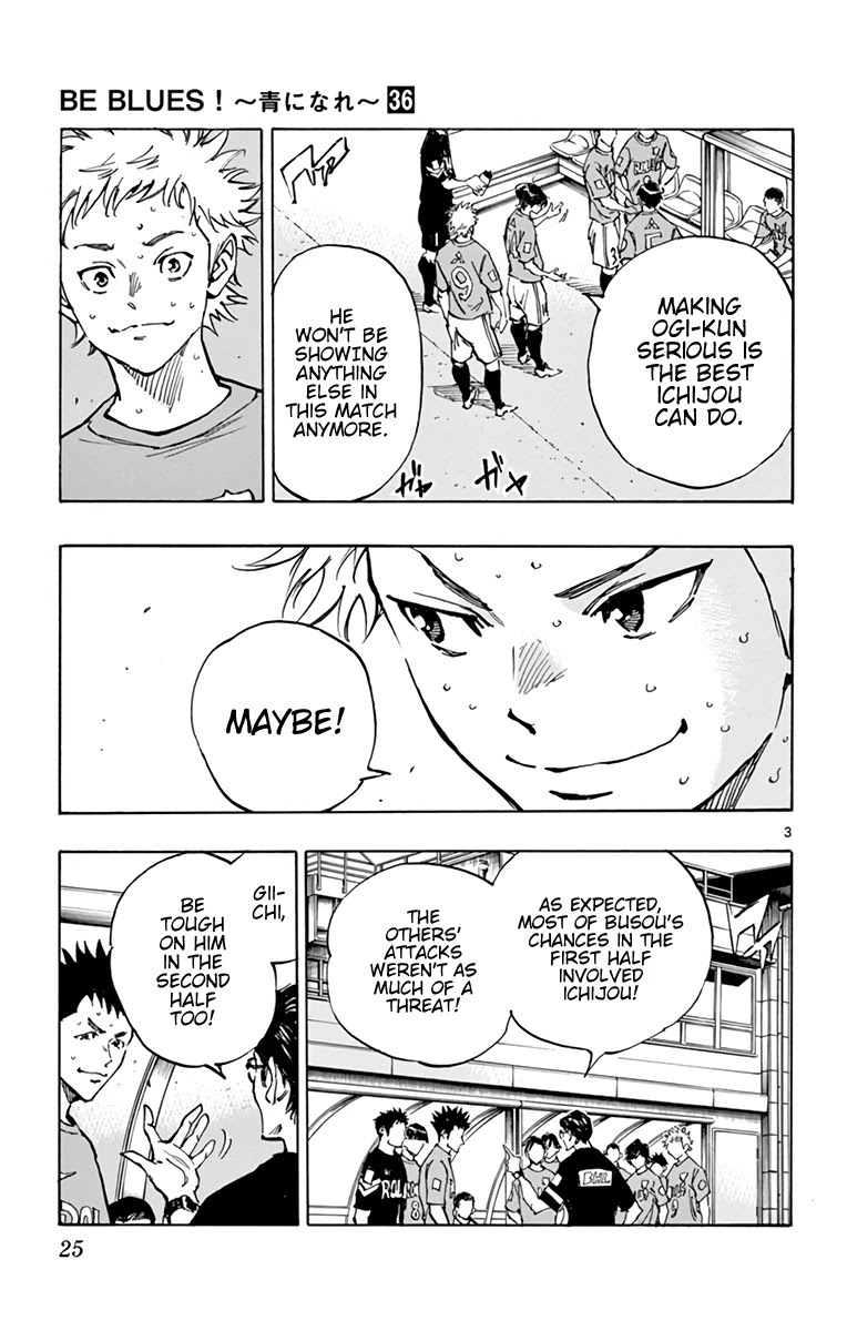 BE BLUES ~Ao ni nare~ Chapter 351 page 4 - Chapter 351: Drawing the Line