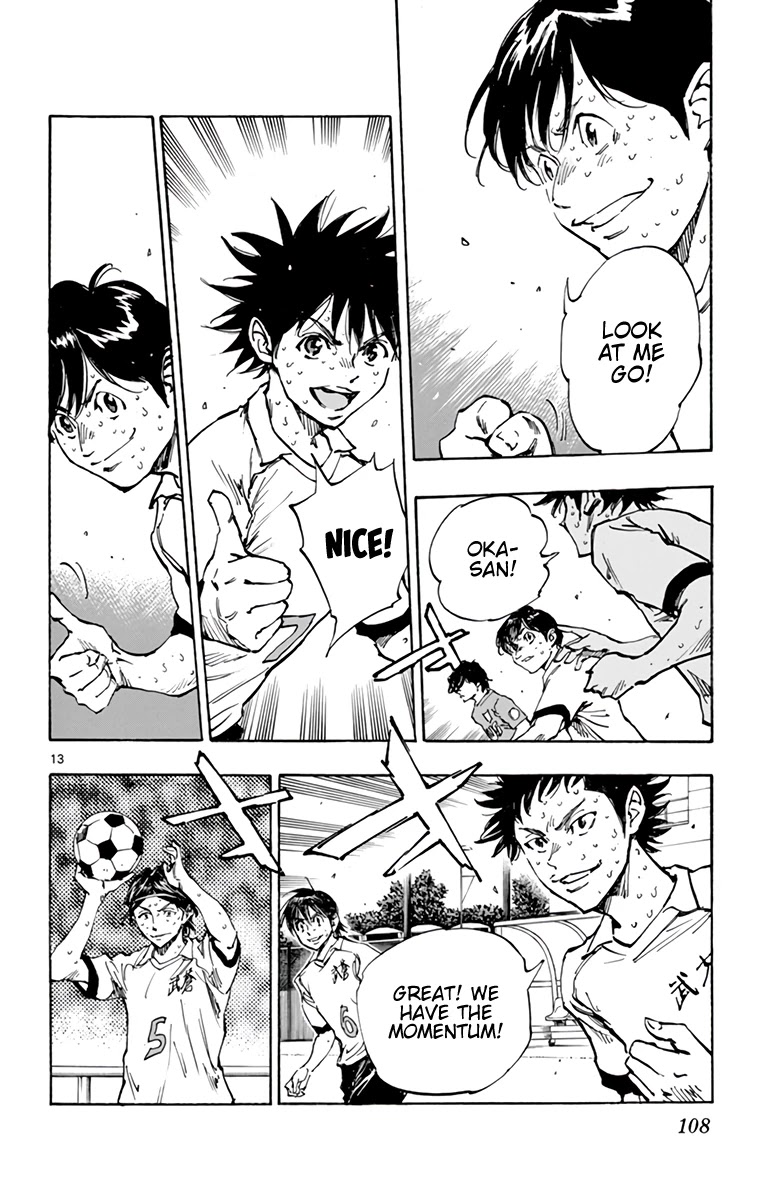 BE BLUES ~Ao ni nare~ Chapter 355 page 13 - Chapter 355: A Hair's Breadth!