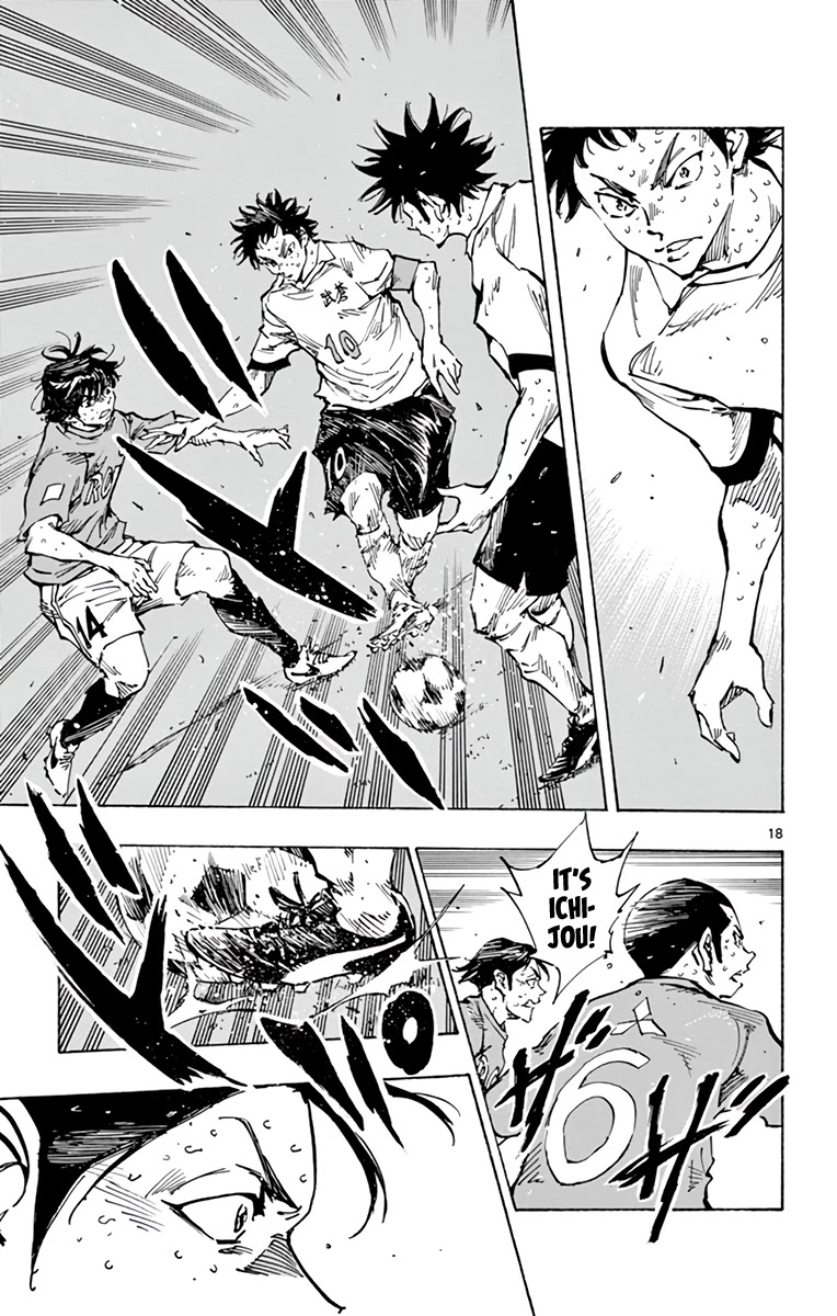 BE BLUES ~Ao ni nare~ Chapter 355 page 18 - Chapter 355: A Hair's Breadth!