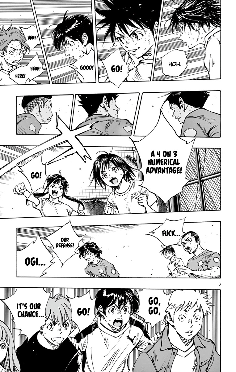 BE BLUES ~Ao ni nare~ Chapter 355 page 7 - Chapter 355: A Hair's Breadth!