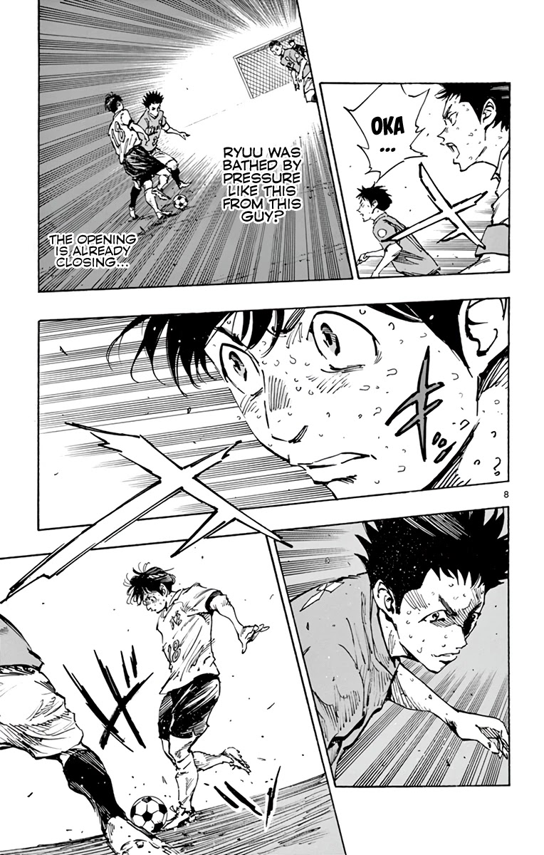 BE BLUES ~Ao ni nare~ Chapter 355 page 9 - Chapter 355: A Hair's Breadth!
