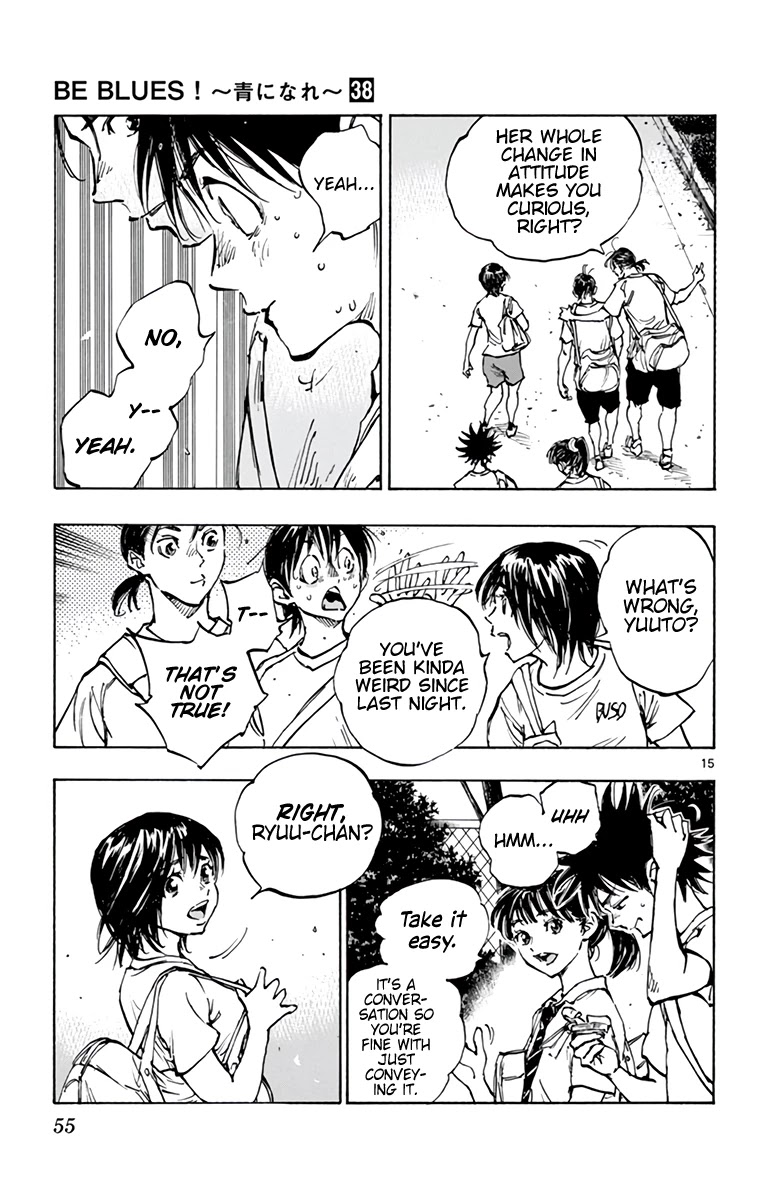 BE BLUES ~Ao ni nare~ Chapter 372 page 16 - Chapter 372: Stopped Time, Deviated Time