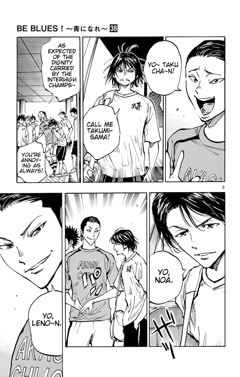 BE BLUES ~Ao ni nare~ Chapter 373 page 4 - Chapter 373: Sly