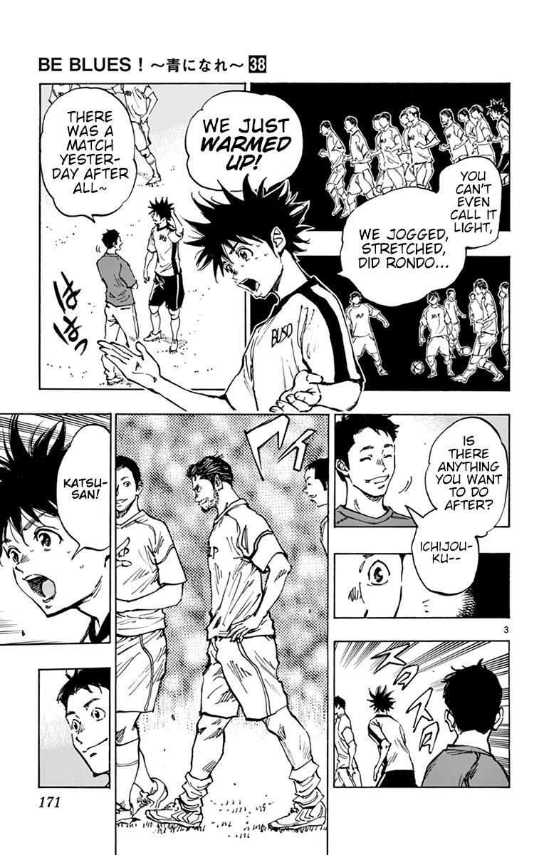 BE BLUES ~Ao ni nare~ Chapter 379 page 4 - Chapter 379: First Day of Practice