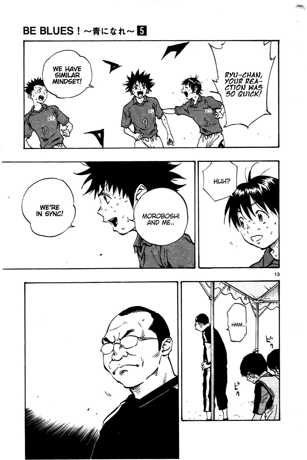 BE BLUES ~Ao ni nare~ Chapter 39 page 13 - Chapter 39: Ryu and Moroboshi