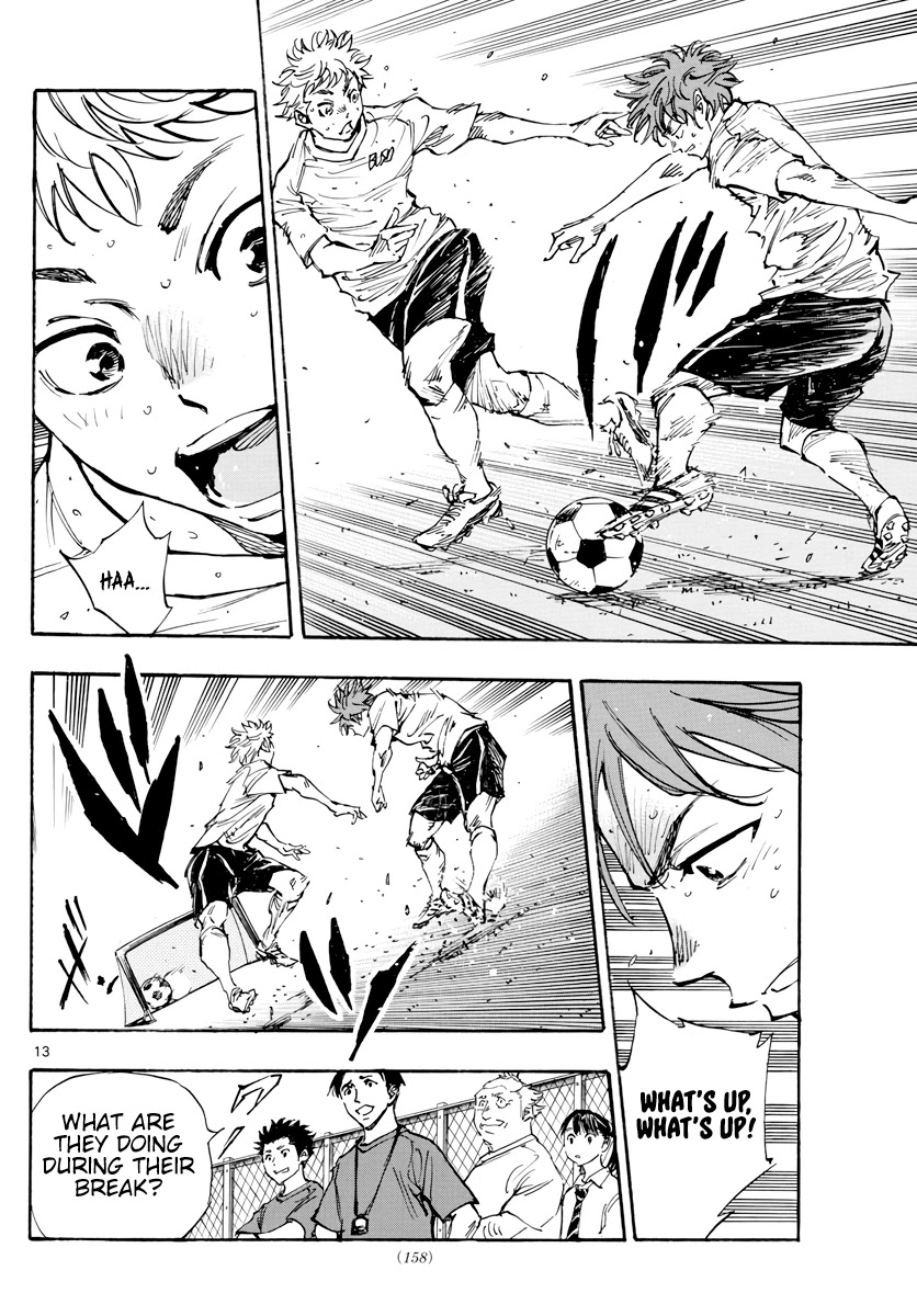 BE BLUES ~Ao ni nare~ Chapter 399 page 14 - Chapter 399: What a Team Is