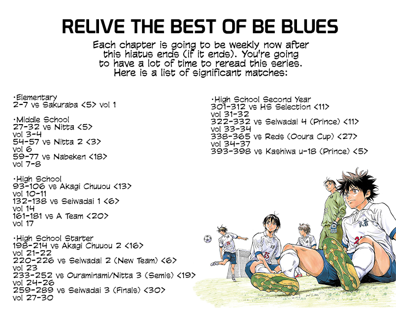 BE BLUES ~Ao ni nare~ Chapter 415 page 20 - Chapter 415: A to D
