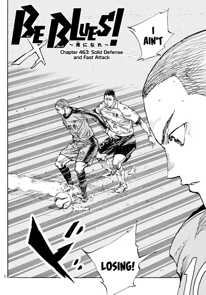 BE BLUES ~Ao ni nare~ Chapter 463 page 3 - Chapter 463: Solid Defense and Fast Attack