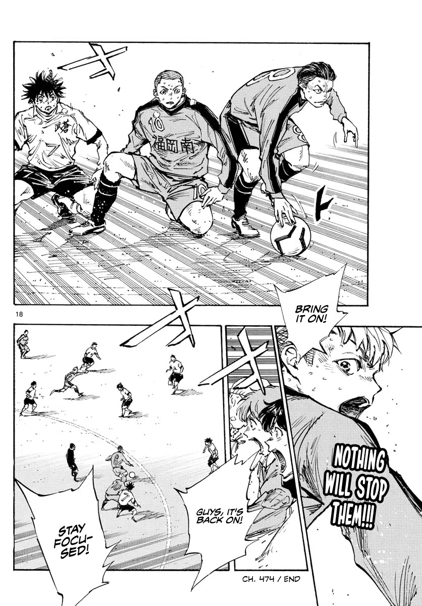 BE BLUES ~Ao ni nare~ Chapter 474 page 16 - Chapter 474: Ryuu VS Sawamura